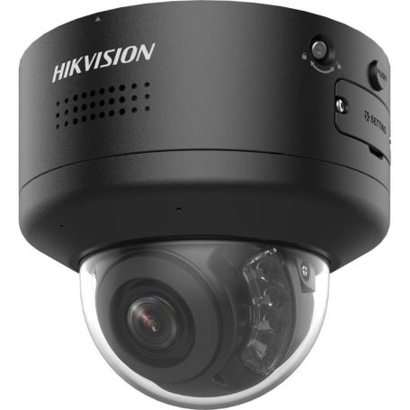 Hikvision DS-2CD2747G2H-LIPTRZS2U/SL-B 4 MP ColorVu WDR motoros IP PTRZ dómkamera, IR/láthatófény, hang I/O, riasztás I/O, fekete