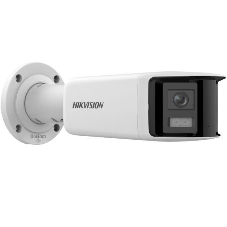 Hikvision DS-2CD2T46G2P-ISU/SL(2.8mm)(C) 4 MP AcuSense fix IP panoráma csőkamera, mikrofon, fény-/hangriasztás, hang I/O, riasztás I/O