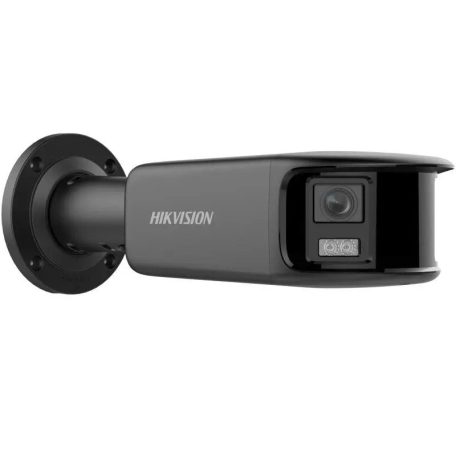 Hikvision DS-2CD2T87G2P-LSU/SL-B(4mm)(C) 8 MP fix ColorVu AcuSense IP panoráma csőkamera, láthatófény, fény- és hangriasztás, fekete