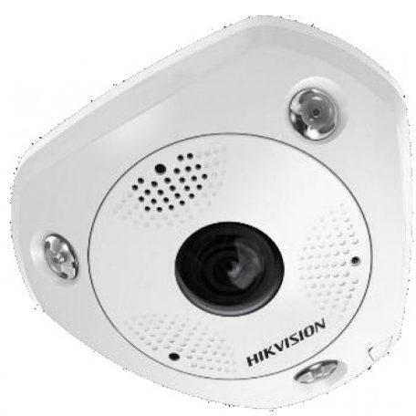 Hikvision DS-2CD6365G0-IVS (1.27mm)(B) 6 MP 360° vandálbiztos IR Smart IP fisheye kamera, hang I/O, riasztás I/O, mikrofon/hangszóró