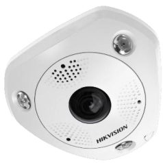   Hikvision DS-2CD63C5G0-IVS (1.29mm)(D) 12 MP 360° vandálb. IR Smart IP fisheye kamera, hang I/O, riaszás I/O, mikrofon/hangsz., ImmerVision