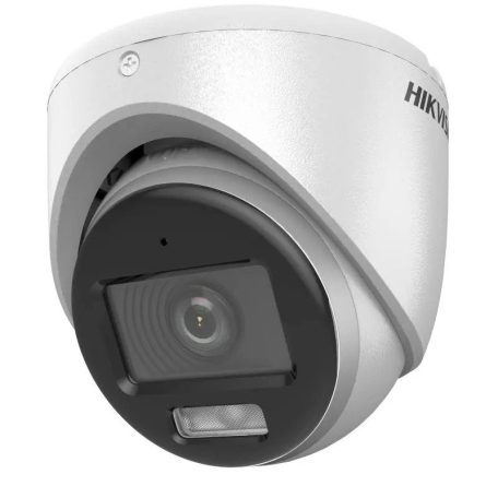 Hikvision DS-2CE70DF0T-LMFS (2.8mm) 2 MP ColorVu fix THD turret kamera, IR/láthatófény, TVI/AHD/CVI/CVBS kimenet, beépített mikrofon