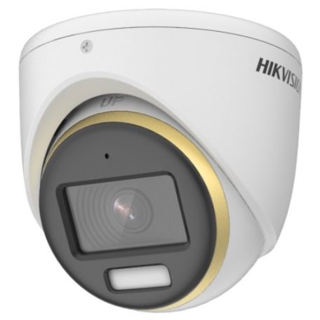 Hikvision DS-2CE70DF3T-MFS (2.8mm) 2 MP ColorVu THD WDR fix turret kamera, fény riasztás, mikrofon