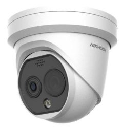 Hikvision DS-2TD1228T-2/QA (B) IP hő- (256x192) 90°x65,4° és láthatófény (4 MP) kamera, -20°C-550°C, villogó fény/hangriasztás