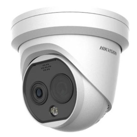 Hikvision DS-2TD1228T-2/QA (B) IP hő- (256x192) 90°x65,4° és láthatófény (4 MP) kamera, -20°C-550°C, villogófény-/hangriasztás