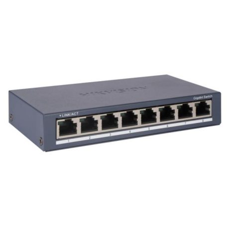 Hikvision DS-3E0508-O 8 portos switch, 10/100/1000M, nem menedzselhető