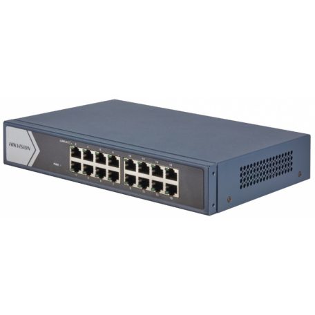 Hikvision DS-3E0516-E (B) 16 portos Gbit switch, nem menedzselhető