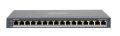   Hikvision DS-3E0516P-O 16 portos Gbit PoE switch (110 W), 16 PoE + 8 RJ45 port, nem menedzselhető