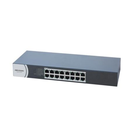 Hikvision DS-3E0516R-O 16 portos switch, 10/100/1000M, nem menedzselhető