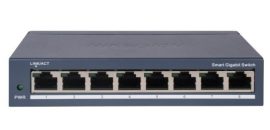 Hikvision DS-3E1508-EI(V2) 8 portos gigabit switch, smart menedzselhető