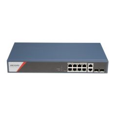   Hikvision DS-3E1512HP-SI-8P2T2F 12 portos Gbit PoE switch (130 W),4 PoE+4 HiPoE+2 SFP uplink port+2 RJ45 Uplink port,menedzselhető