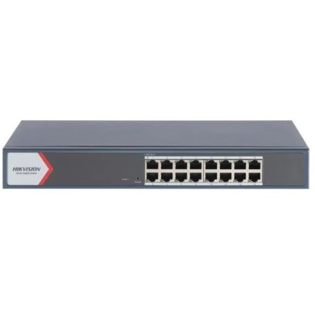 Hikvision DS-3E1516-EI(V2) 16 portos gigabit switch, smart menedzselhető