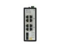   Hikvision DS-3T0510P 8 portos ipari Gbit PoE switch (240 W), 8 PoE+/ 2 SFP uplink, menedzselhető