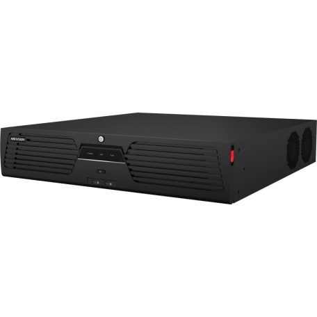 Hikvision DS-96128NI-M8/R 128 csatornás NVR, 400/400 Mbps be-/kimeneti sávszélesség, riasztás I/O, eSata, redundáns táp