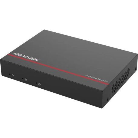 Hikvision DS-E04NI-Q1/4P(SSD 1T) 4 csatornás PoE NVR, 40/60 Mbps be-/kimeneti sávszélesség, 1TB eSSD