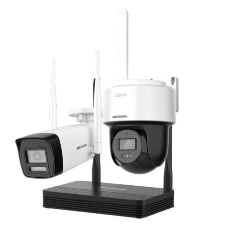 Hikvision DS-J142I/NKS424W03H IP kamerarendszer szett, 4 csatornás NVS+1 db DS-2CV1043G2-LIDWF(2.8mm)(B)+DS-2DE2C400MWG/W(2.8mm)