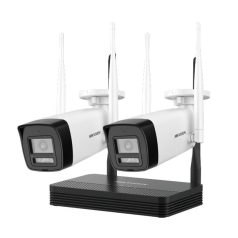   Hikvision DS-J142I/NKS424W0H IP kamerarendszer szett, 4 csatornás NVS + 2 db DS-2CV1043G2-LIDWF(2.8mm)(B)