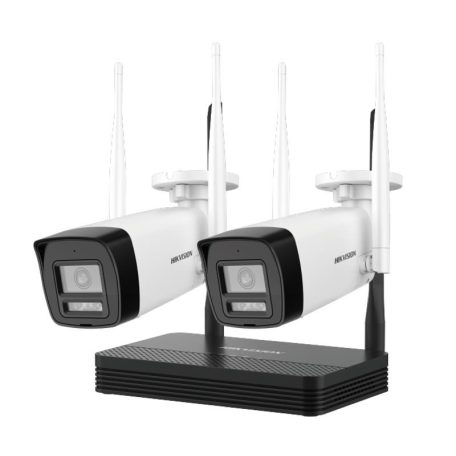 Hikvision DS-J142I/NKS424W0H IP kamerarendszer szett, 4 csatornás NVS + 2 db DS-2CV1043G2-LIDWF(2.8mm)(B)