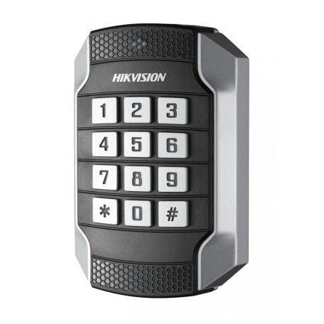 Hikvision DS-K1104MK Kártyaolvasó 13.56 MHz (Mifare), RS485 és Wiegand kimenet, kültéri, billentyűzettel