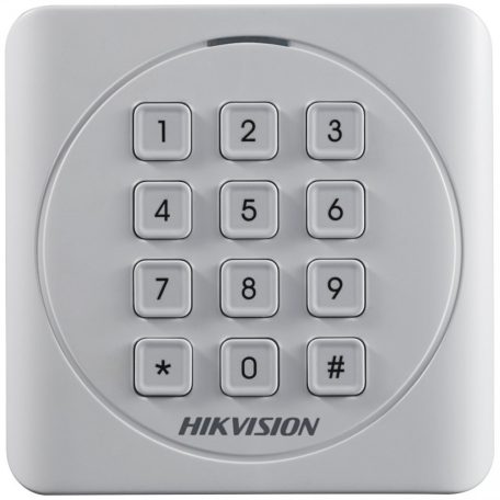 Hikvision DS-K1801EK Kártyaolvasó 125 kHz, Wiegand kimenet, kültéri, billentyűzettel