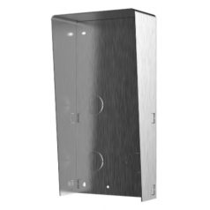   Hikvision DS-KABD8003-RS2/S Társasházi IP video-kaputelefon esővédő keret, kétmodulos verzió, rozsdamentes acél