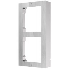   Hikvision DS-KD-ACW2/S Társasházi IP video-kaputelefon szerelőkeret felületre, kétmodulos verzió, rozsdamentes acél