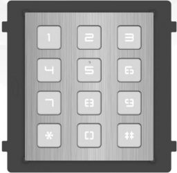 Hikvision DS-KD-KP/S Társasházi IP video-kaputelefon kültéri billentyűzet/tasztatúra modulegység, rozsdamentes acél