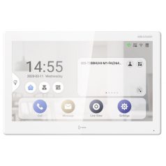   Hikvision DS-KH9510-WTE1 (B) Android IP video-kaputelefon beltéri egység, 10 IPS kijelző, 1024x600 felbontás, WiFi, 12VDC/PoE