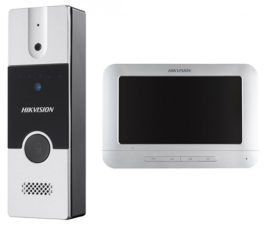 Hikvision DS-KIS204T Analóg video-kaputelefon szett kültéri egységgel, négyvezetékes, pillanatkép-rögzítés