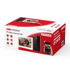   Hikvision DS-KIS608-P Egylakásos IP video-kaputelefon szett, DS-KH6350-WTE1/White+DS-KV6133-WME1+ 2db tápegység+SD kártya