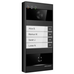   Hikvision DS-KV8114-NWQE1 IP video-kaputelefon kültéri egység, WiFi, arcfelismerés, Mifare kártyaolvasó, Bluetooth, QR kód olv