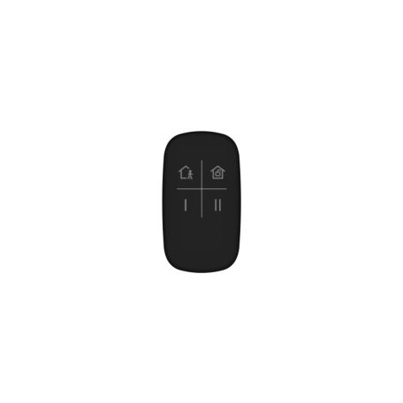 Hikvision DS-PKF1-WE(B)/BLACK Távirányító AXPro központokhoz, négygombos, 868 MHz, 1x CR2032, fekete