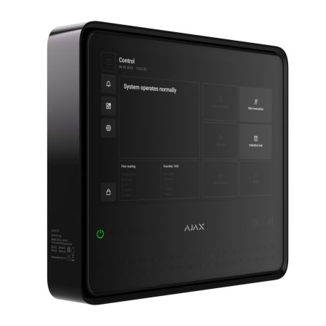 Ajax EN54-FIRE-HUB-BLACK EN54 Fire Hub tűzjelző központ, vezeték nélküli, fekete