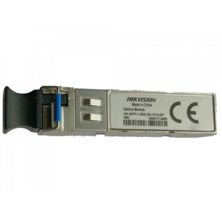 Hikvision HK-SFP-1.25G-20-1310-DF Monomódusú SFP, duplex LC, 1.25G, TX1310 nm/RX1310 nm