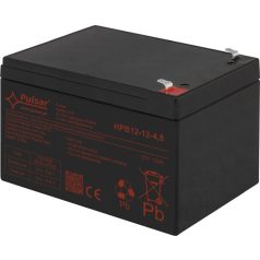   Pulsar HPB12-12-4.8 Akkumulátor 12V 12 Ah, HPB széria, T1 (F1) csatlakozó
