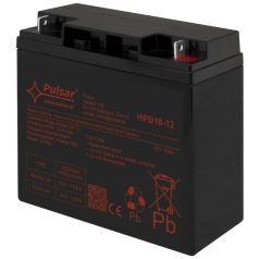   Pulsar HPB18-12 Akkumulátor 12V 18Ah, HPB széria, csatlakozó: 12mm (F3)