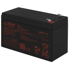   Pulsar HPB7-12 Akkumulátor 12V 7Ah, HPB széria, T1 (F1) csatlakozó