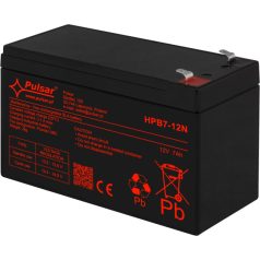   Pulsar HPB7-12N Akkumulátor 12V 7Ah, HPB széria, T1 (F1) csatlakozó