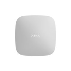   Ajax HUB-2-PLUS-WHITE Hub Plus 2 vezeték nélküli riasztóközpont, 4G, 3G, 2G, Ethernet, WiFi, riasztás kieg. képpel, fehér