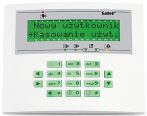   Satel INT-KLCDL-GR LCD kezelő INTEGRA központokhoz, zöld háttérfény és kijelző