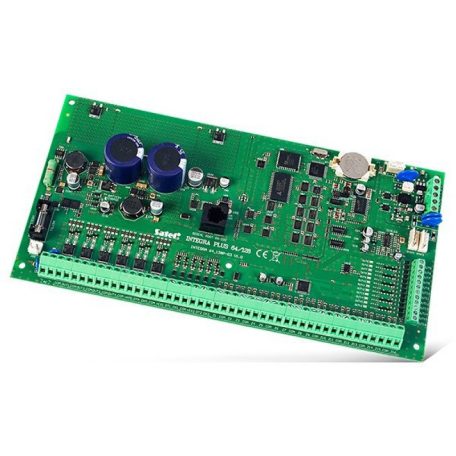 Satel INTEGRA 128 Plus_HU 16-128 zónás riasztóközpont-alaplap, 32 partíció, 16-128 kimenet, telefonkommunikátor, 2+1.5A táp
