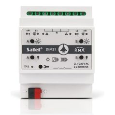   Satel KNX-DIM 21 Univerzális kétcsatornás dimmer KNX automatizálási rendszerhez, max. 300 W/csatorna