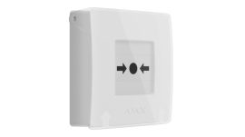 Ajax MANUAL-CALL-POINT-WHITE Manual Call Point vezeték nélküli kézi jelzésadó Ajax rendszerekhez, fehér