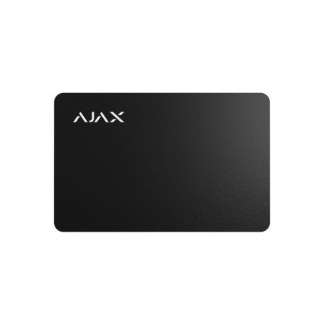 Ajax PASS-BLACK-100 Pass érintésmentes beléptető kártya, 13,56 MHz Mifare DESFire, ISO 14443-A, 100 db, fekete