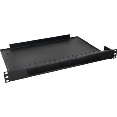   Pulsar RAPS-1P 19 fésűs kábel átvezető panel polccal, 1U, 443x324mm
