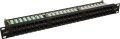   Pulsar RP-U48V5 19 patch panel, 48 port, UTP, cat5e, tehermentesítővel