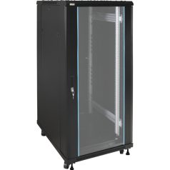   Pulsar RS2768 19 27U 600x800 álló rack szekrény, lapraszerelt, fekete