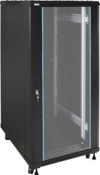 Pulsar RS2768 19 27U 600x800 álló rack szekrény, lapra szerelt, fekete