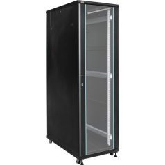   Pulsar RS4261 19 42U 600x1000 álló rack szekrény, lapra szerelt, fekete