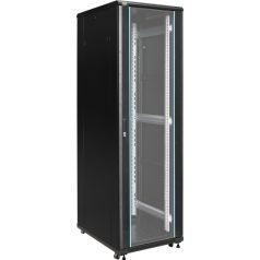   Pulsar RS4268 19 42U 600x800 álló rack szekrény, lapra szerelt, fekete